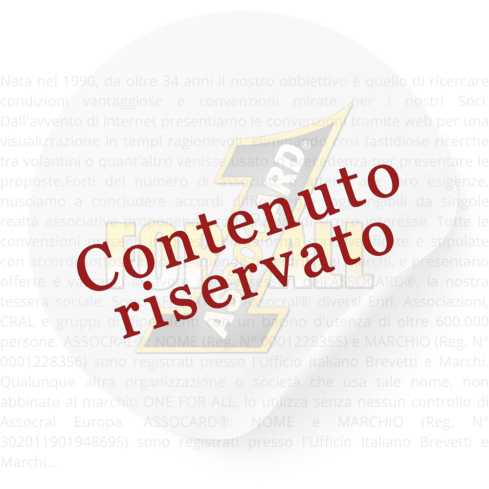 Area visibile solo ai Soci ASSOCARD