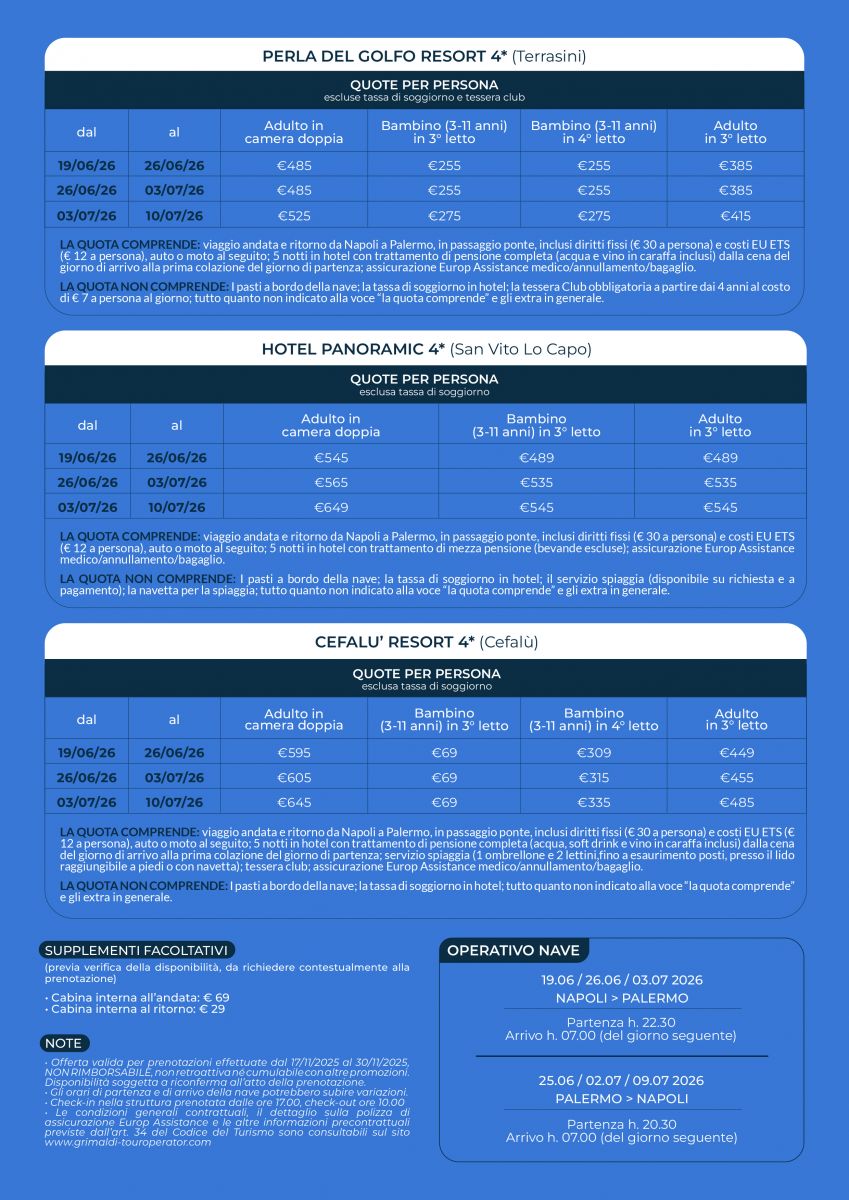 Destinazioni Sicilia